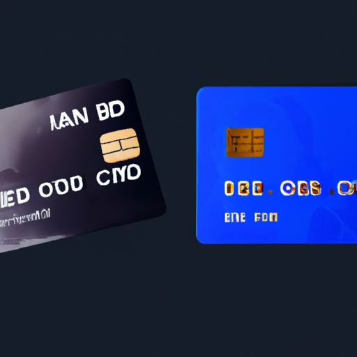 תמונה של כרטיס אשראי בנקאי וכרטיס אשראי חוץ בנקאי זה לצד זה.